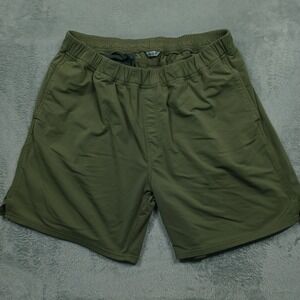 Duck Camp Shorts Mens XL Green Activewear Outdoor Pockets Nylon Blend